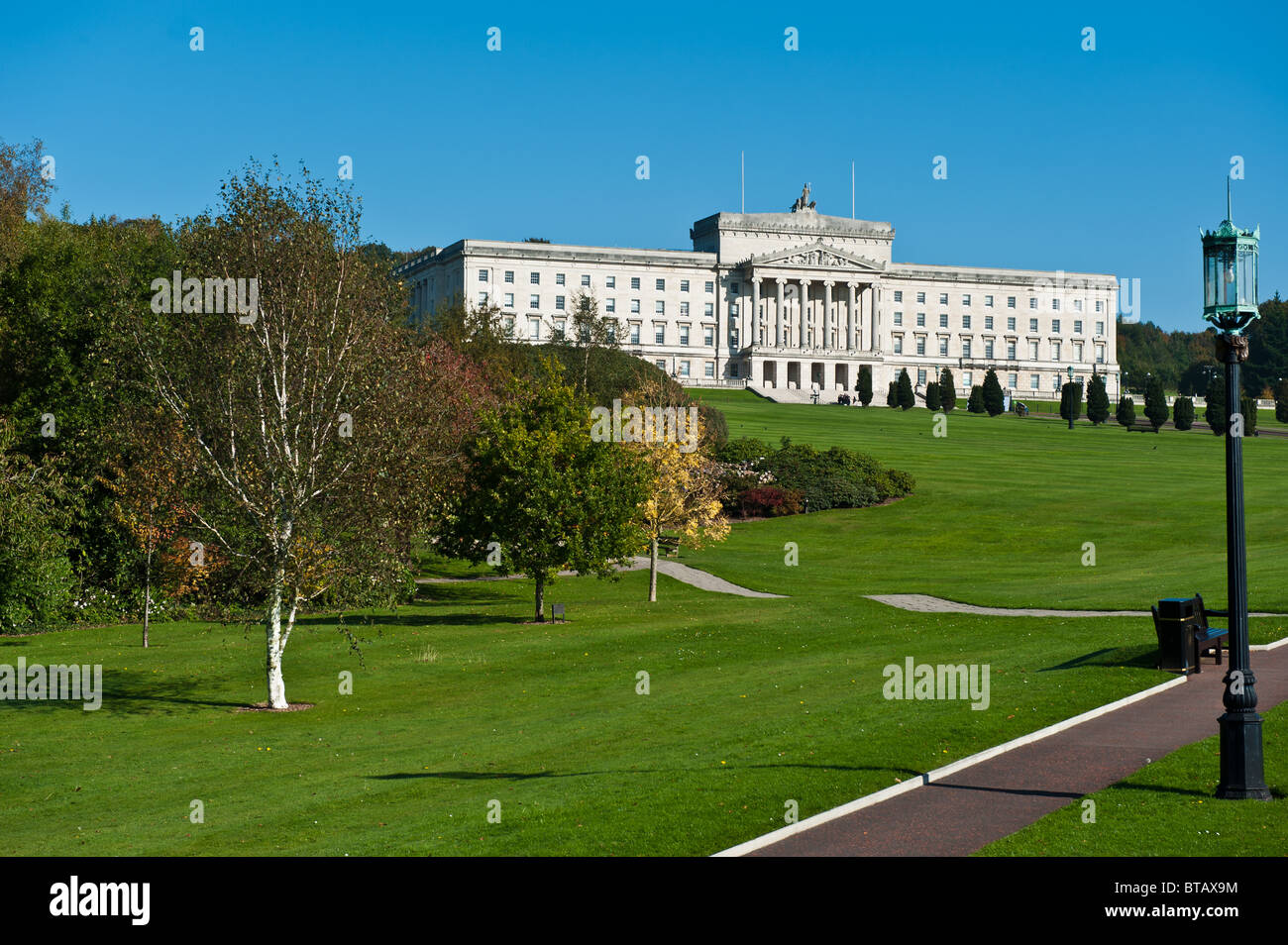 L'Irlanda del nord del palazzo del parlamento di Stormont , Belfast Foto Stock