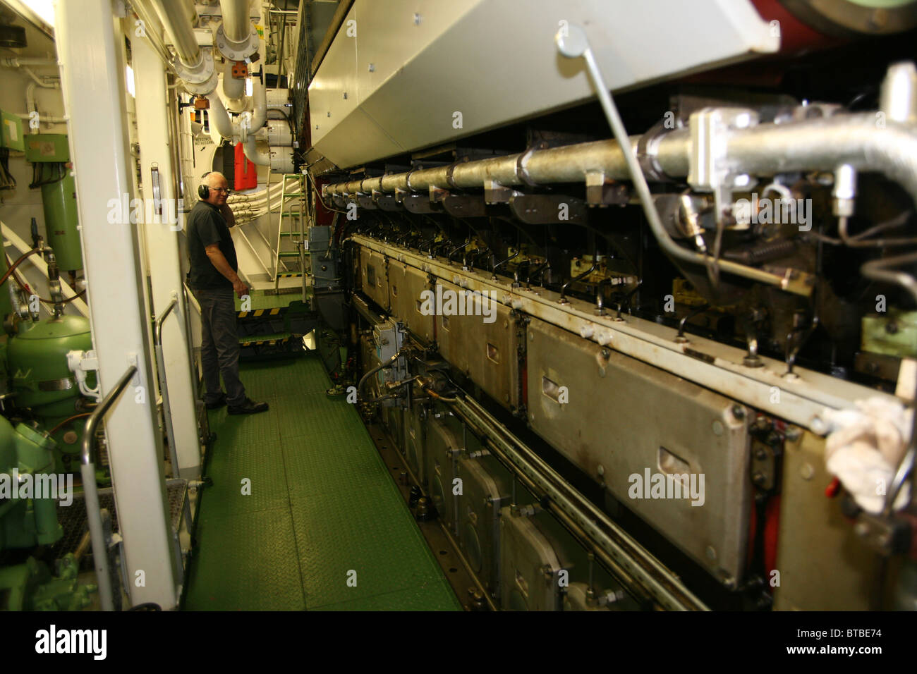 Il motore di una nave Foto stock - Alamy