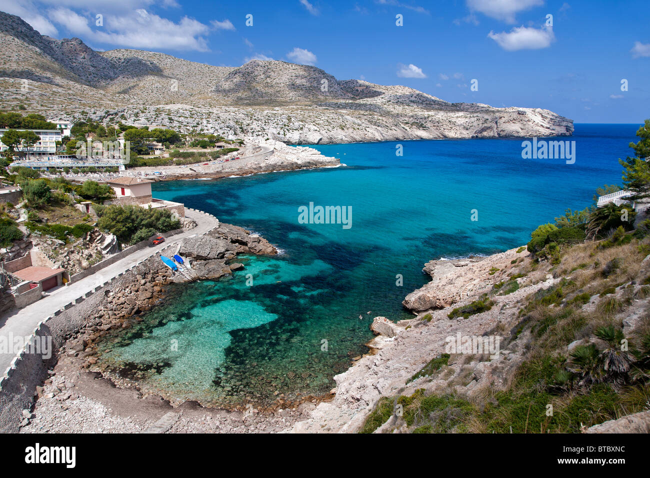 Cala Carbó. Cala Sant Vicenç. A nord dell'isola di Mallorca. Spagna Foto Stock