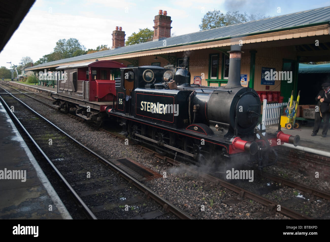 A1X Locomotiva Classe 55 Stepney, Bluebell Railway, Sussex, Inghilterra Foto Stock