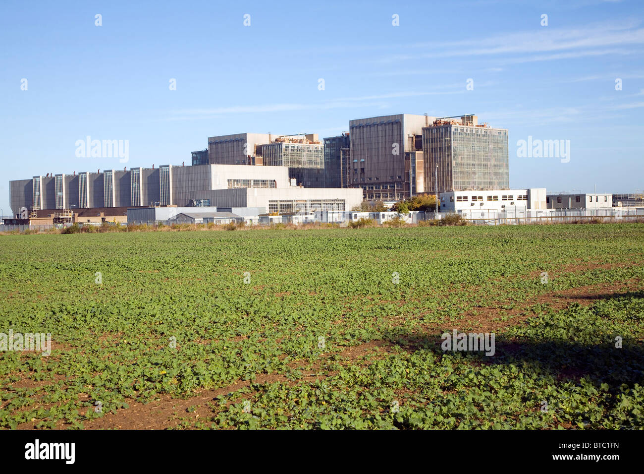 Bradwell centrale nucleare Magnox smantellata power station, Essex, Inghilterra Foto Stock