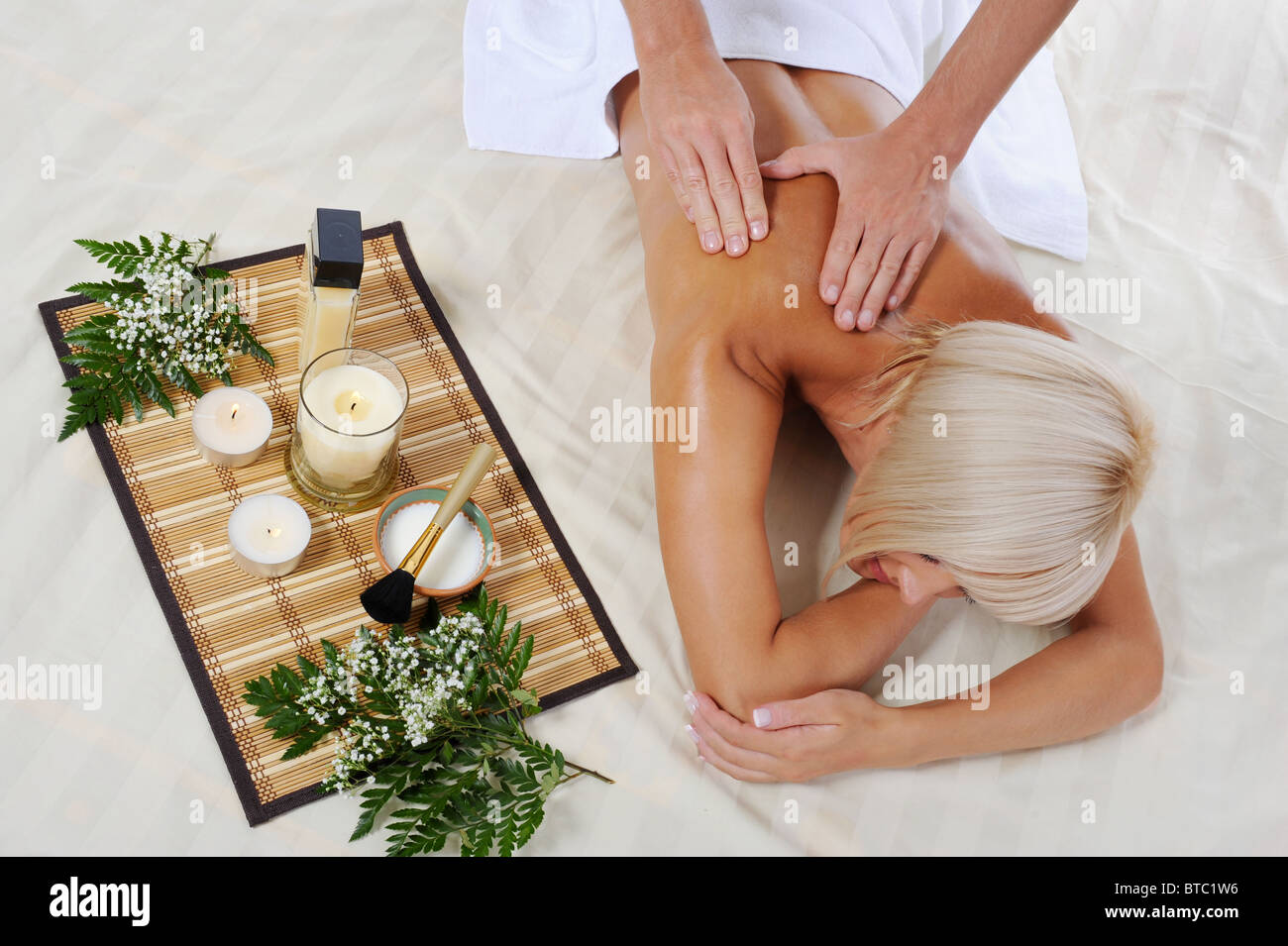 massaggi Foto Stock