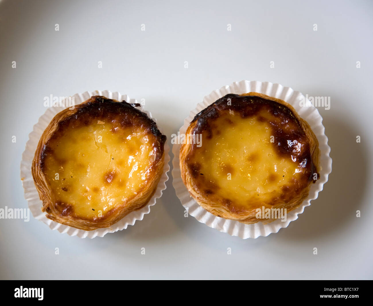 Pastéis de nata Foto Stock