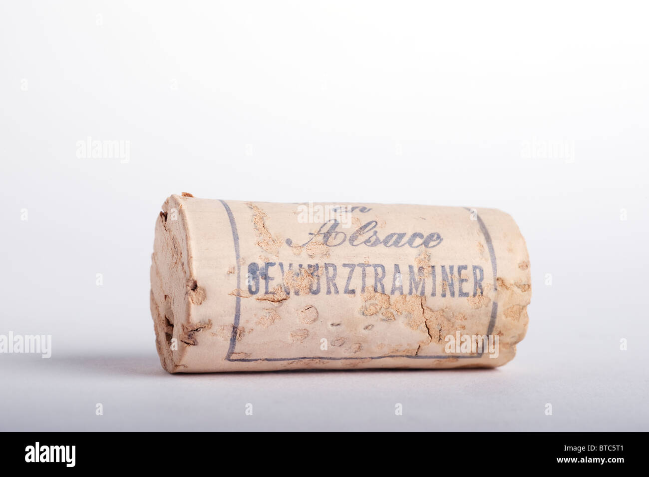 Tappo per bottiglia di vino, Gewurztraminer Foto Stock