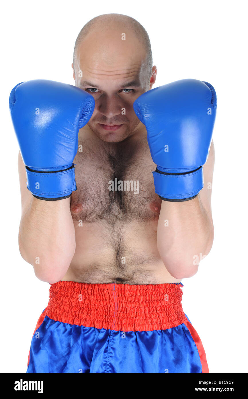 Ritratto di un pugile esperto Foto Stock
