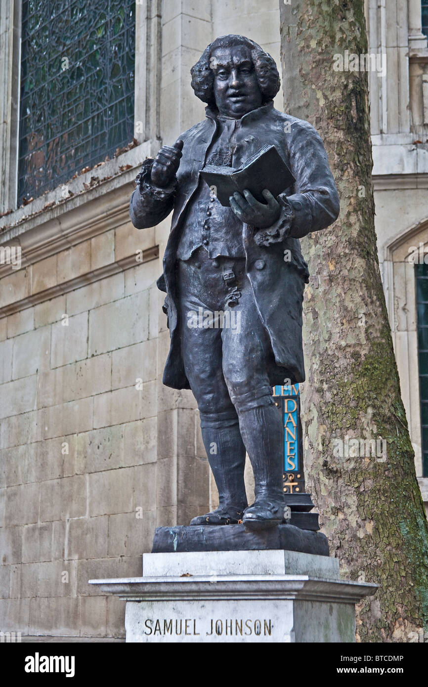 Londra,il trefolo statua di Samuel Johnson Settembre 2010 Foto Stock