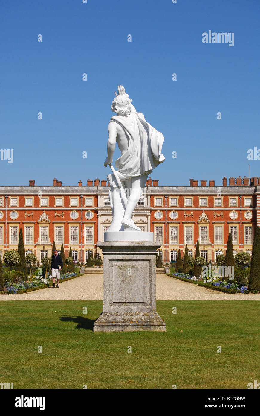 Hampton Court Palace Gardens Foto Stock