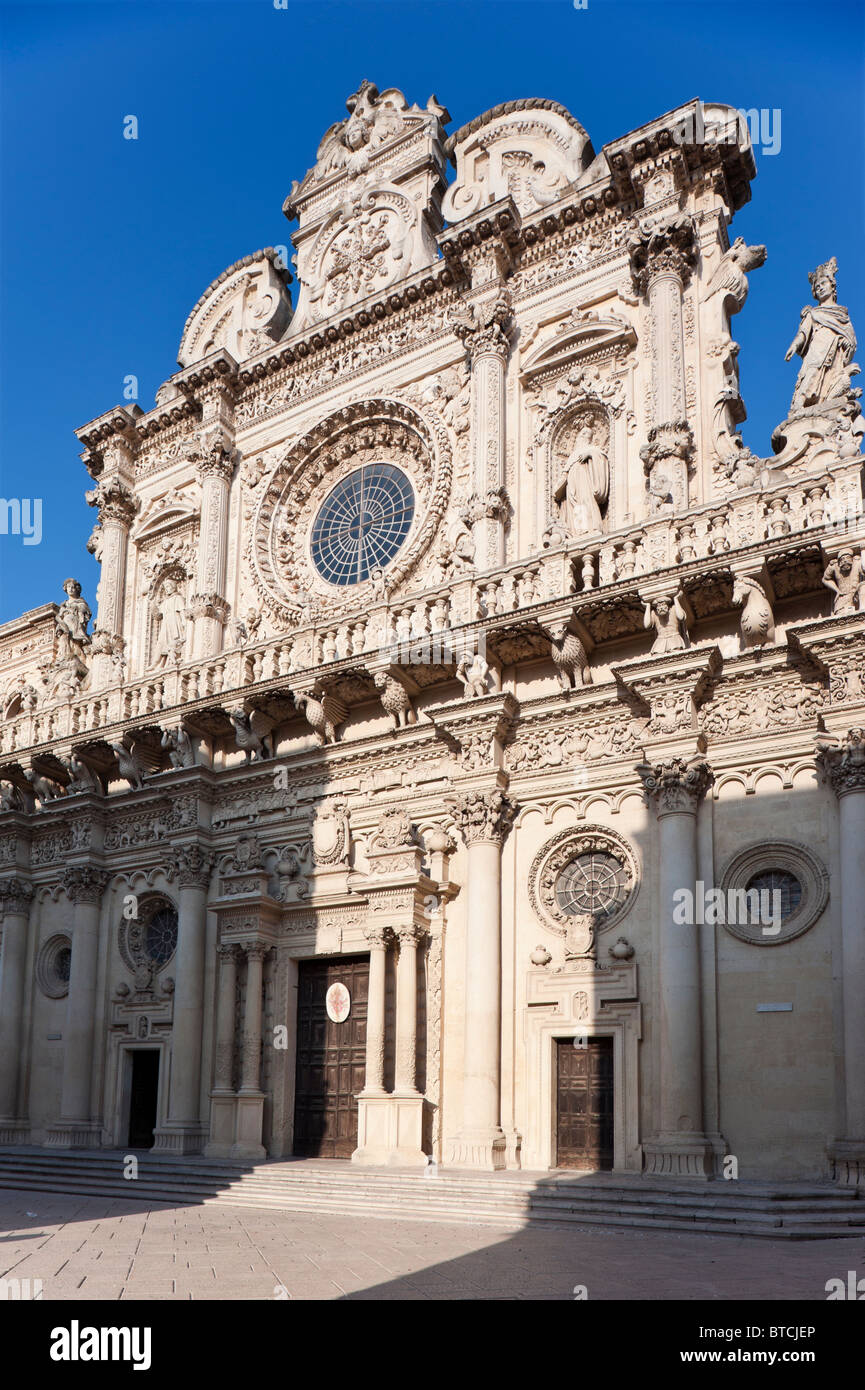 udsultet plast Mirakuløs Basilica di Santa Croce (Basilica di Santa Croce), Lecce, Puglia, Italia  Foto stock - Alamy