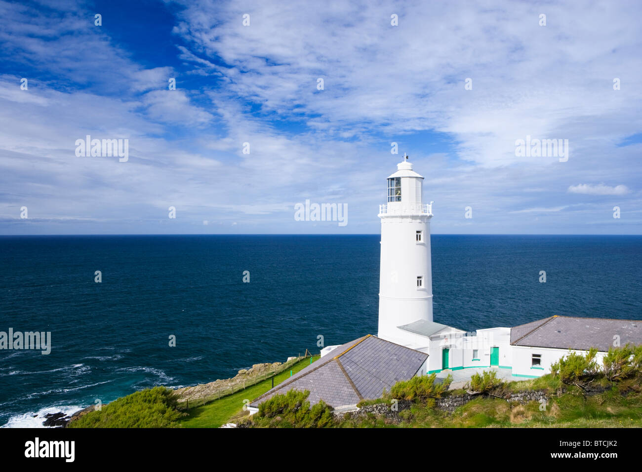 Trevose Head Lighthouse, Cornwall, Regno Unito. Foto Stock