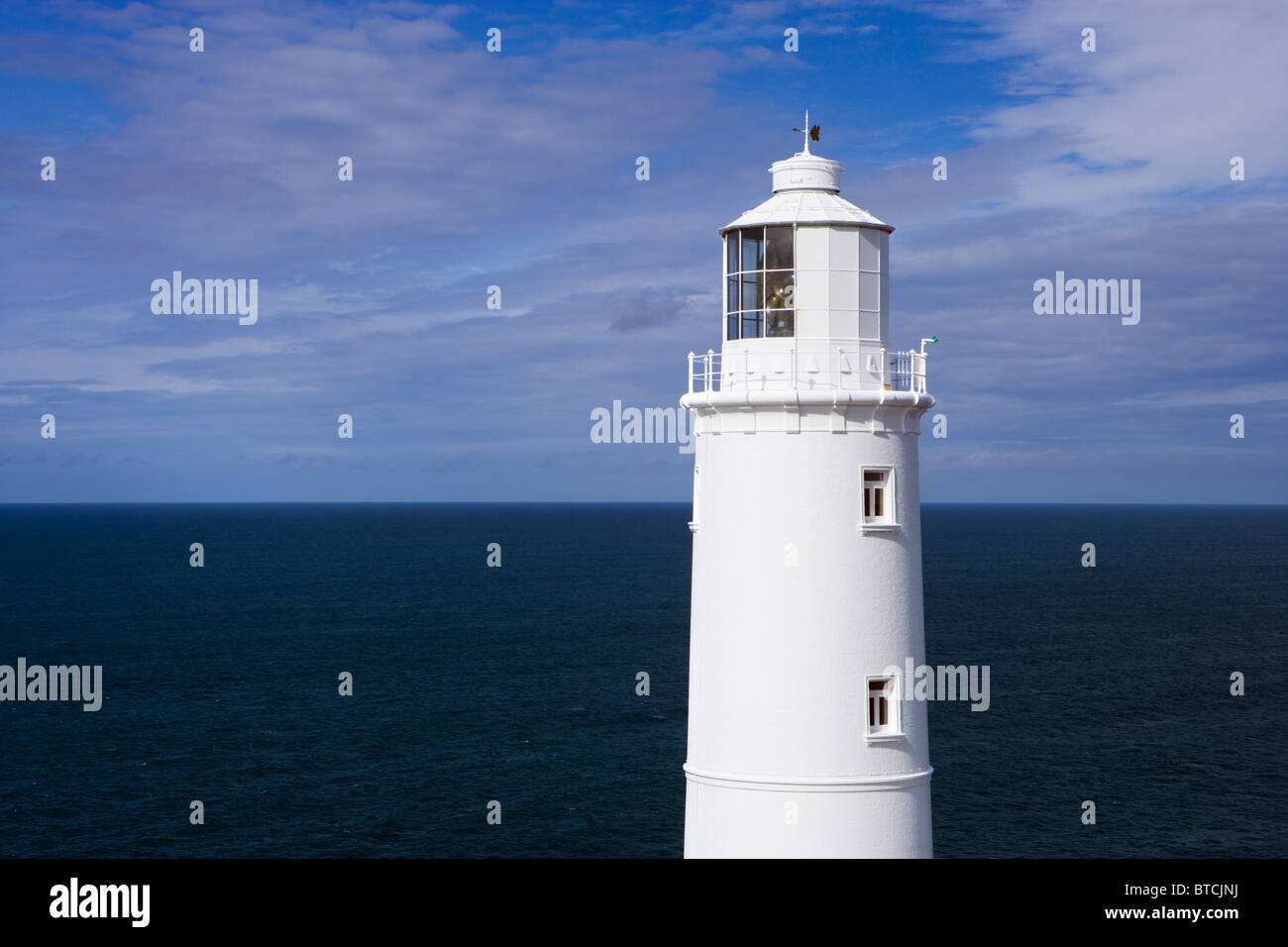 Trevose Head Lighthouse, Cornwall, Regno Unito. Foto Stock