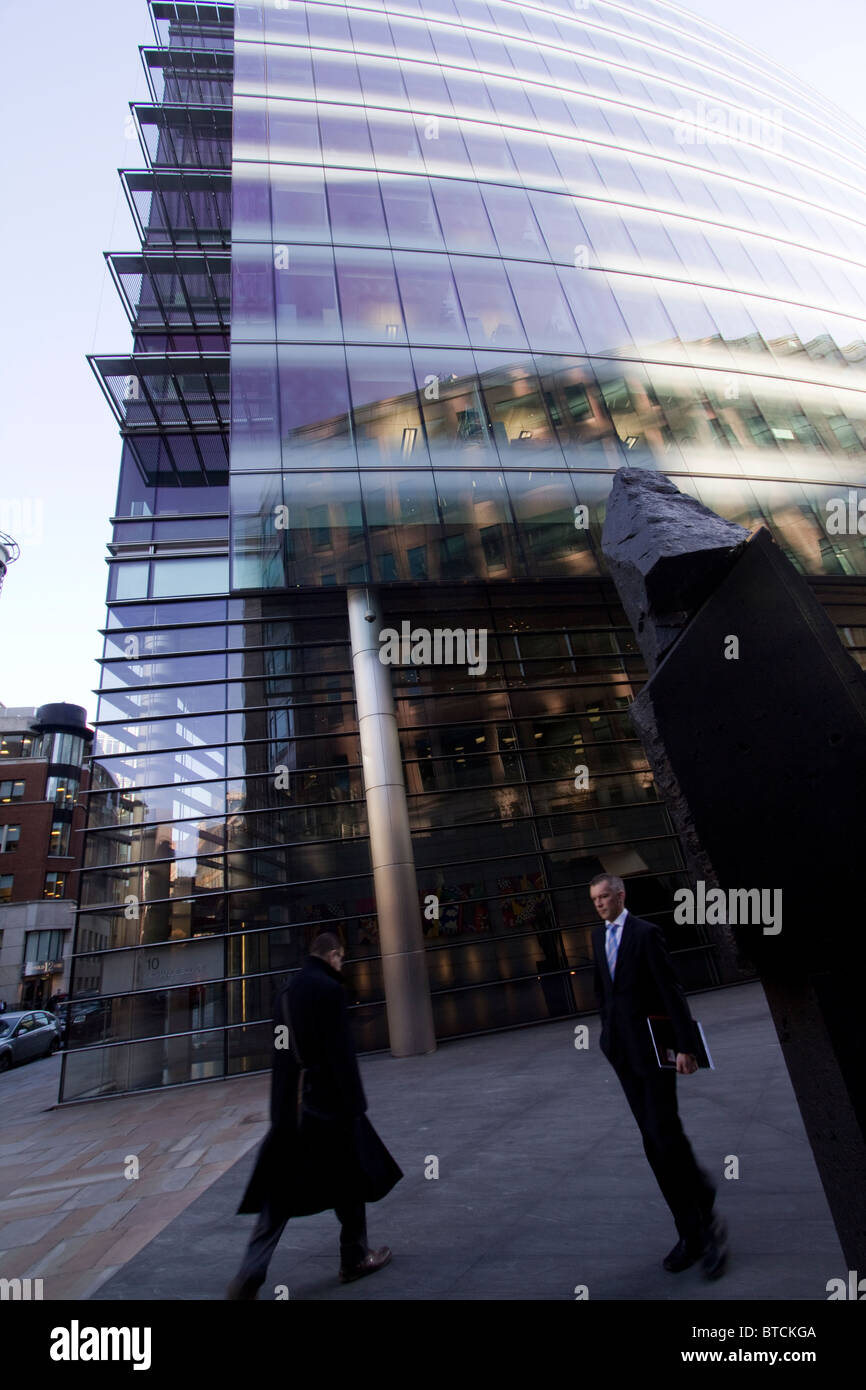 10 Exchange Square, sviluppo completato da British Land nel complesso di uffici Broadgate Londra Regno Unito Foto Stock