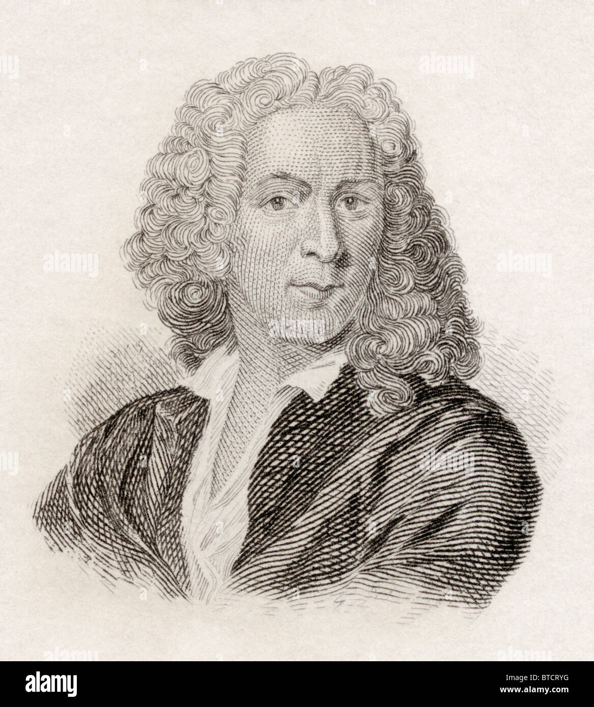 Carlo Linneo, 1707 a 1778. Botanico svedese, medico e zoologo. Da Crabb del Dizionario storico pubblicato nel 1825. Foto Stock