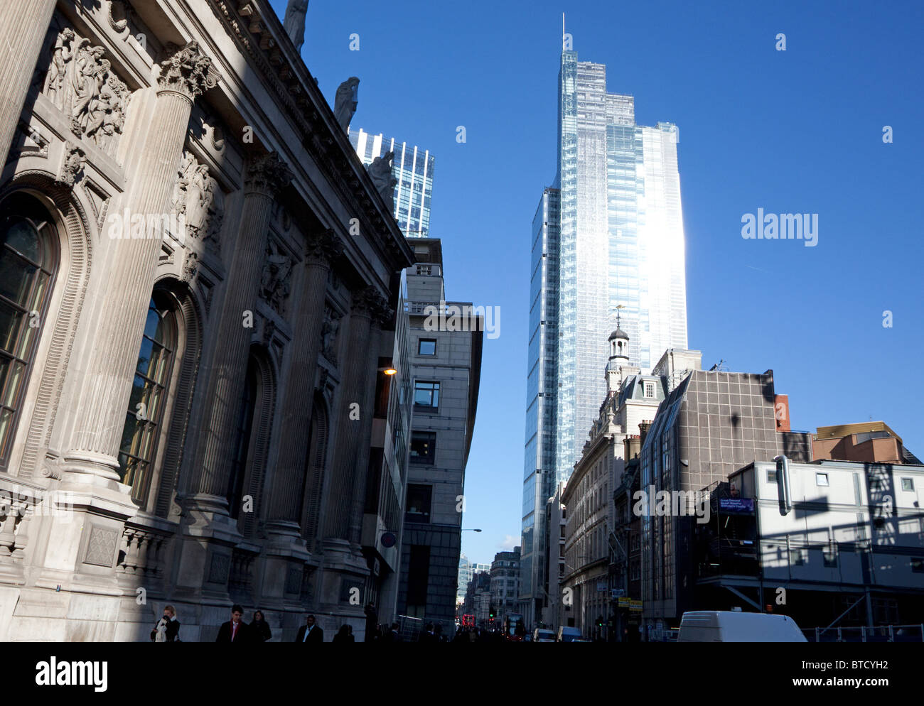 Heron Tower è più alto edificio della città di Londra - ora ribattezzato Salesforce Torre (2014) Foto Stock