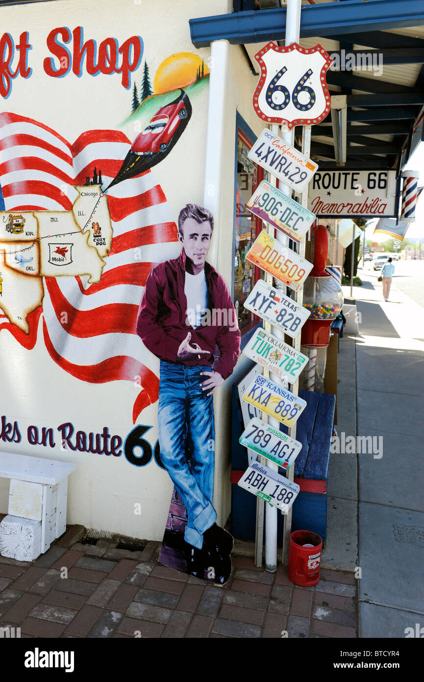 Tagliare fuori di James Dean Seligman Arizona Route 66 Foto Stock