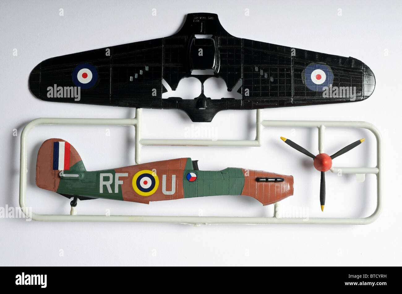 Revell 1:72 scala Hawker Hurricane Mk.1 modello in plastica kit. Foto Stock Revell 1:72 scala Hawker Hurricane Mk.1 modello in plastica kit. Foto Stock