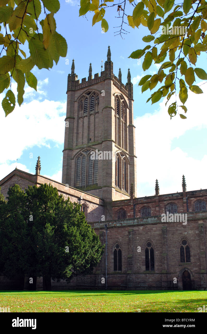 San Lorenzo è la Chiesa, Ludlow, Shropshire, Inghilterra, Regno Unito Foto Stock