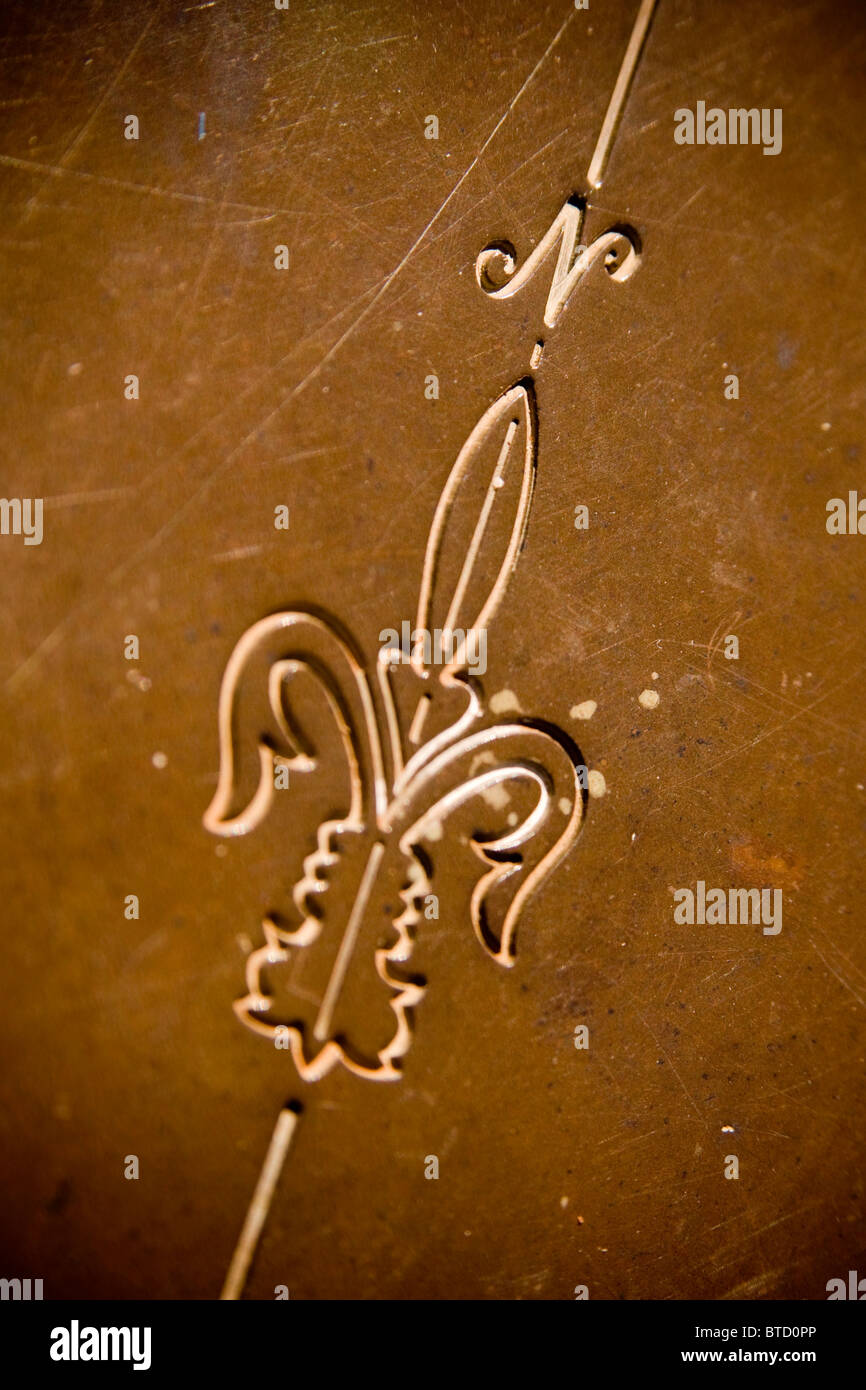 Elaborare e dettagliata in vecchio stile nord freccia Foto Stock