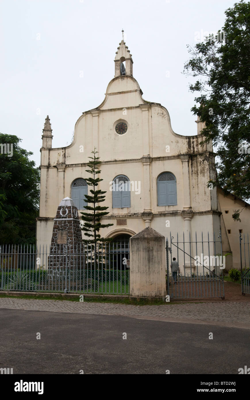 San Francesco Chiesa CSI, a Kochi; Cochin, Kerala costruito nel 1503, è la più antica chiesa europea in India. Foto Stock
