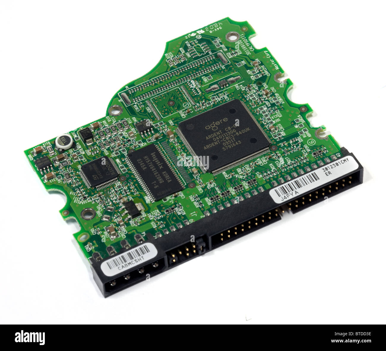 Scheda a circuito stampato del computer dal disco rigido Foto Stock