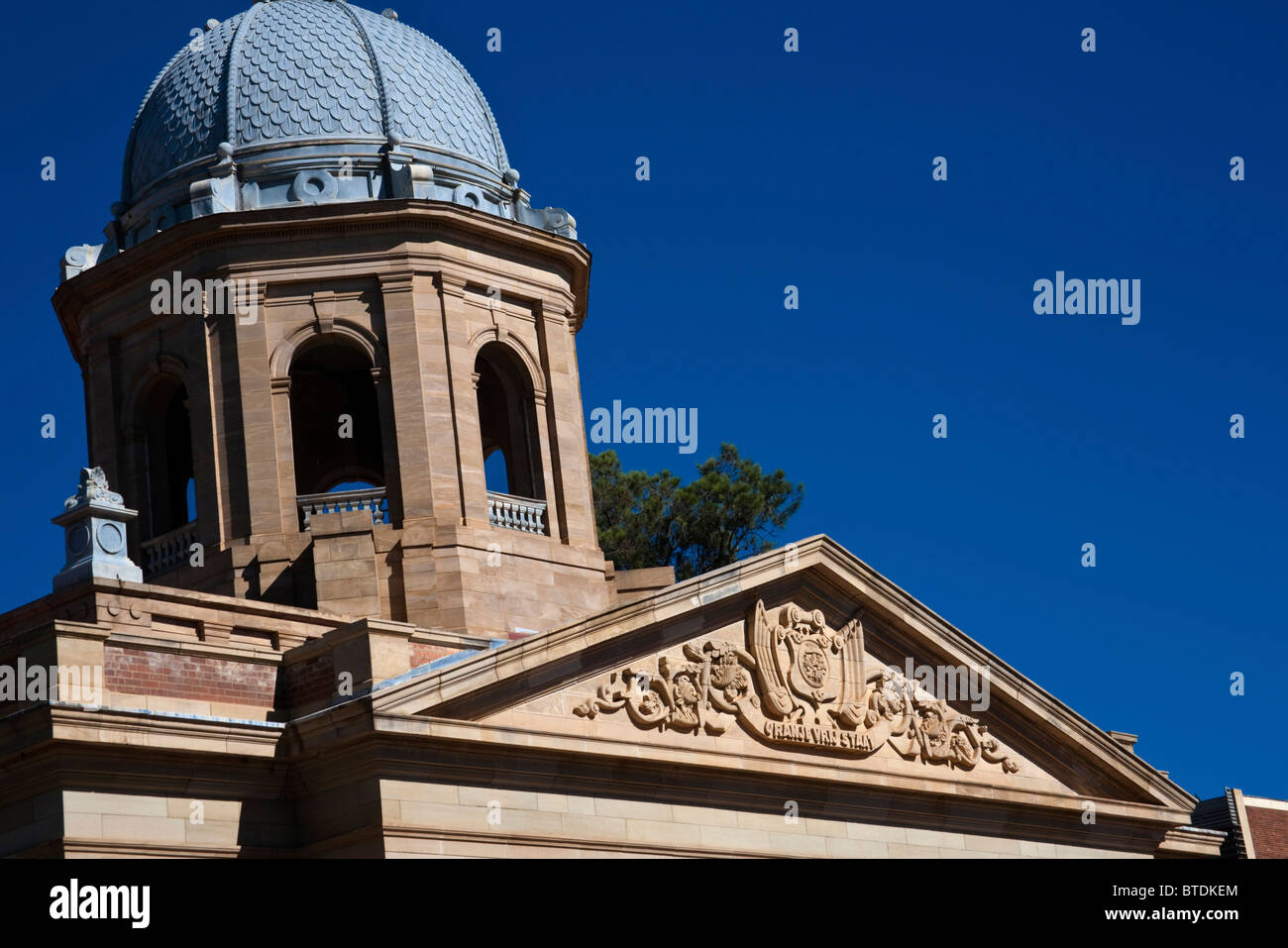 4° Raadsaal monumento costruito nel 1890 a Bloemfontein. Questo è stato il Parlamento della Repubblica boera di Orange Free stato fino al 1900 Foto Stock