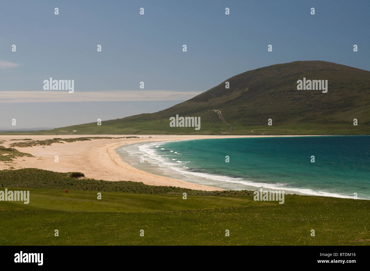 Un Traigh Taoibh Thuath spiaggia vicino Leverburgh Sud Harris, Ebridi, Western Isles, Scozia. SCO 6895 Foto Stock