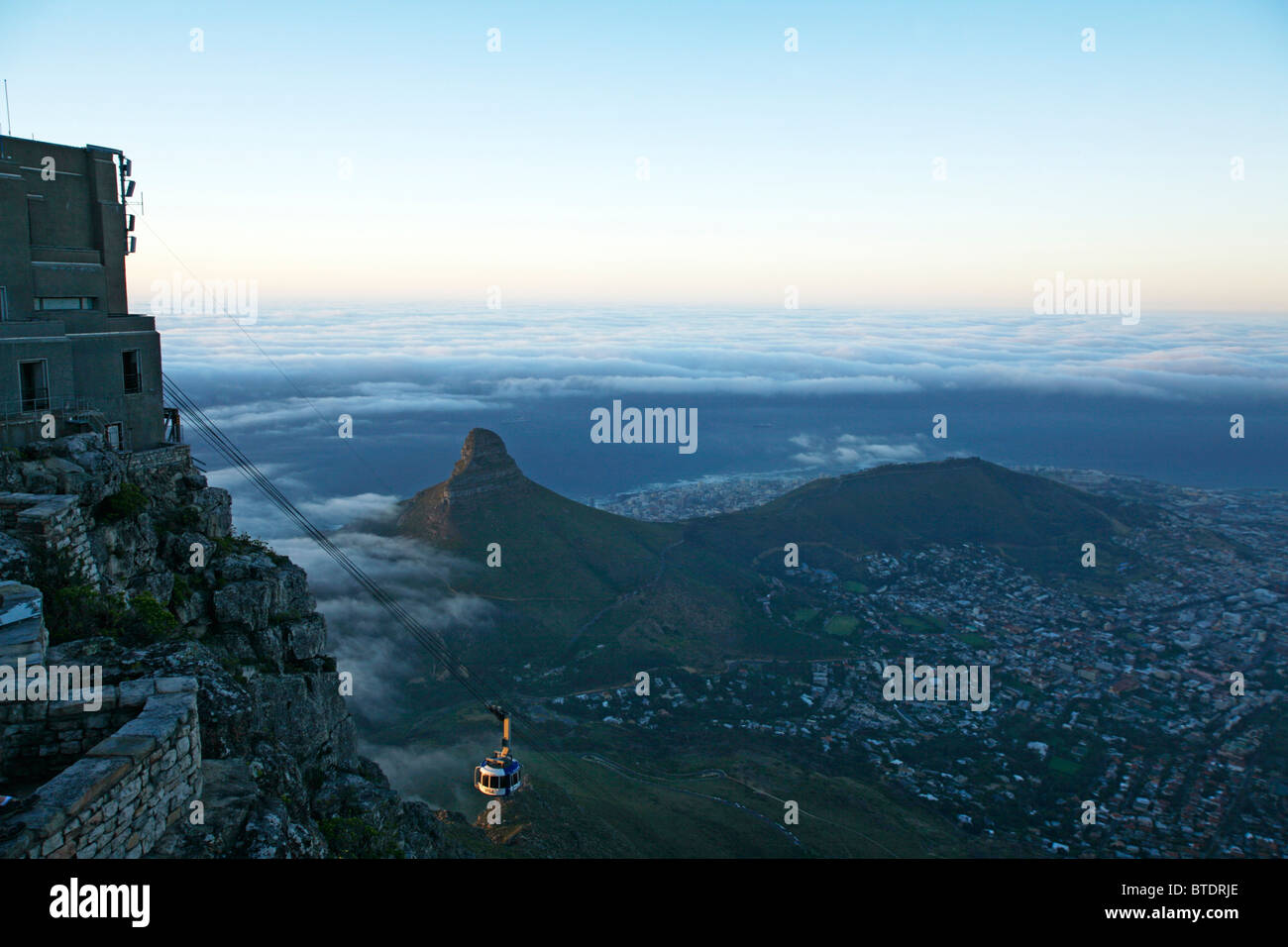 La cabinovia di Table Mountain Foto Stock