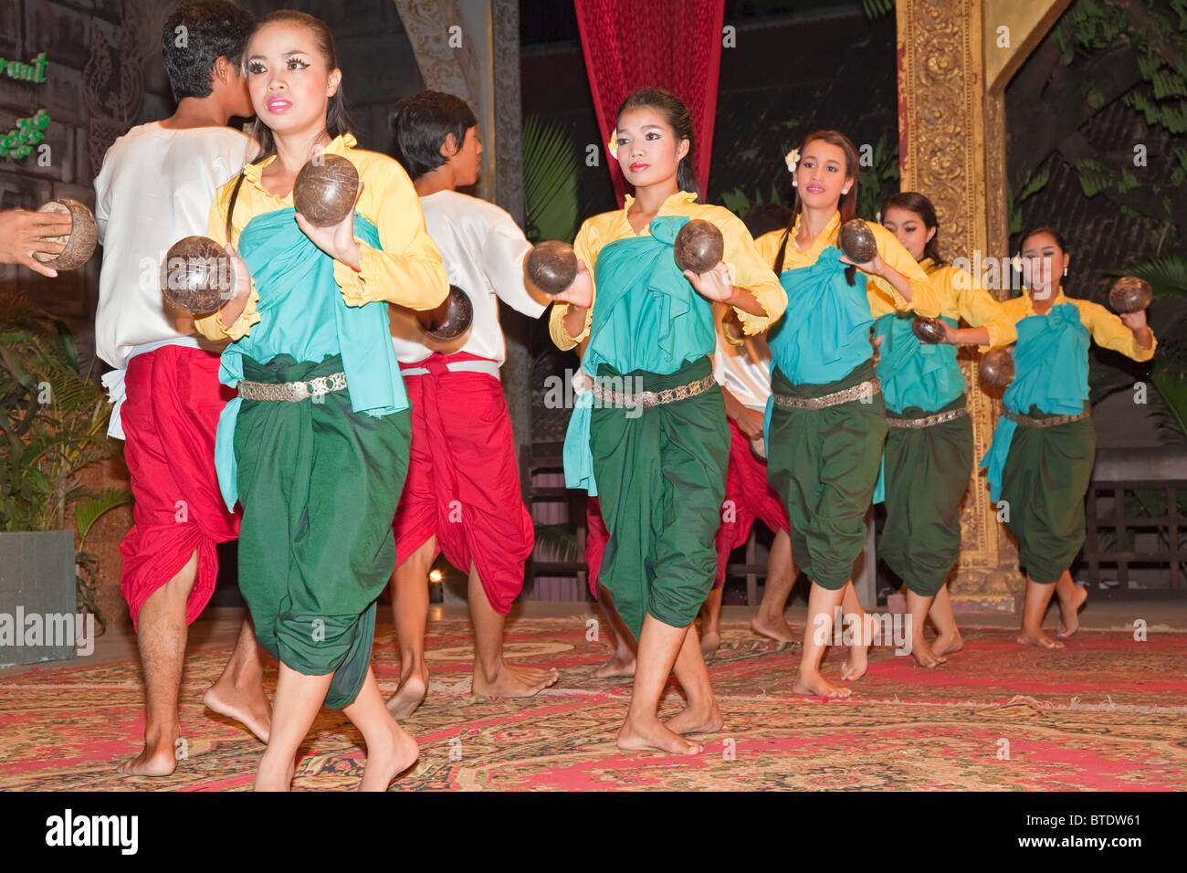 Ballerini tradizionali, Cambogia Foto Stock