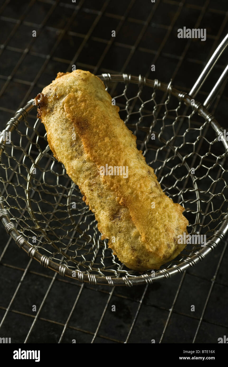 Deep fried Mars bar Foto Stock