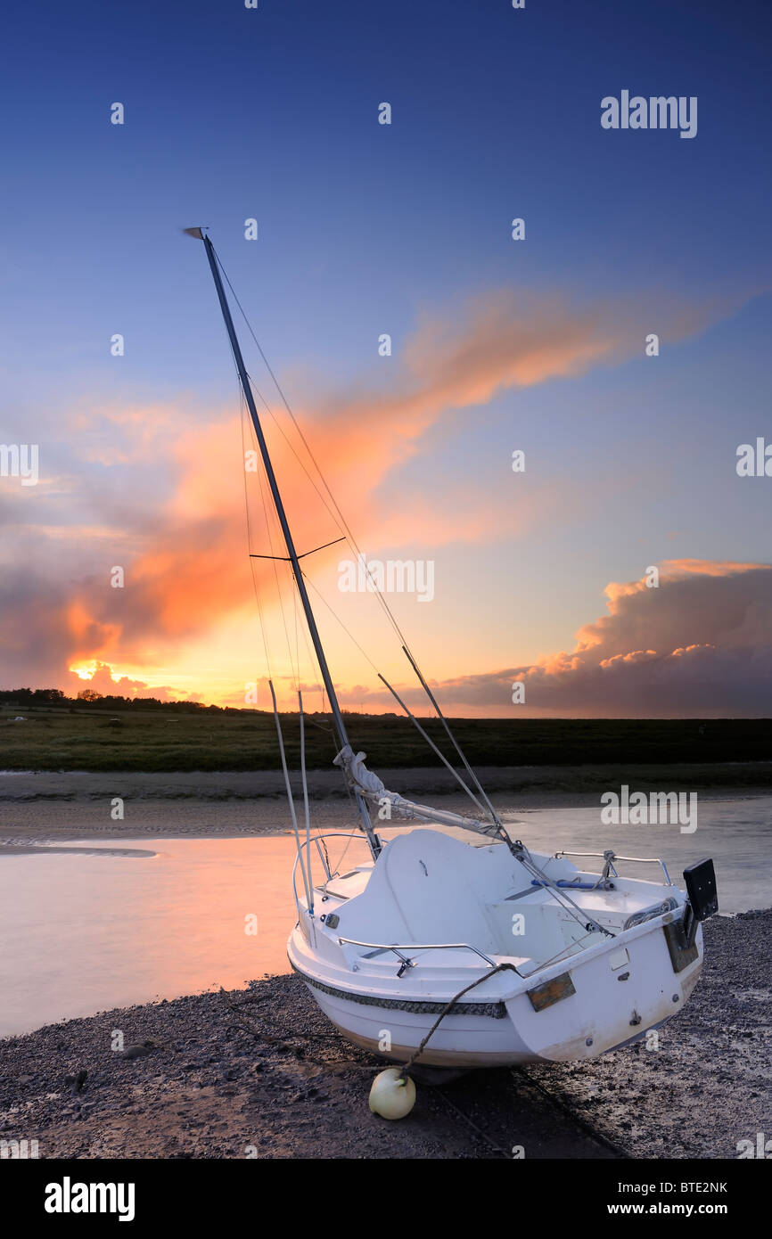 Blakeney Tramonto - Norfolk, Inghilterra Foto Stock