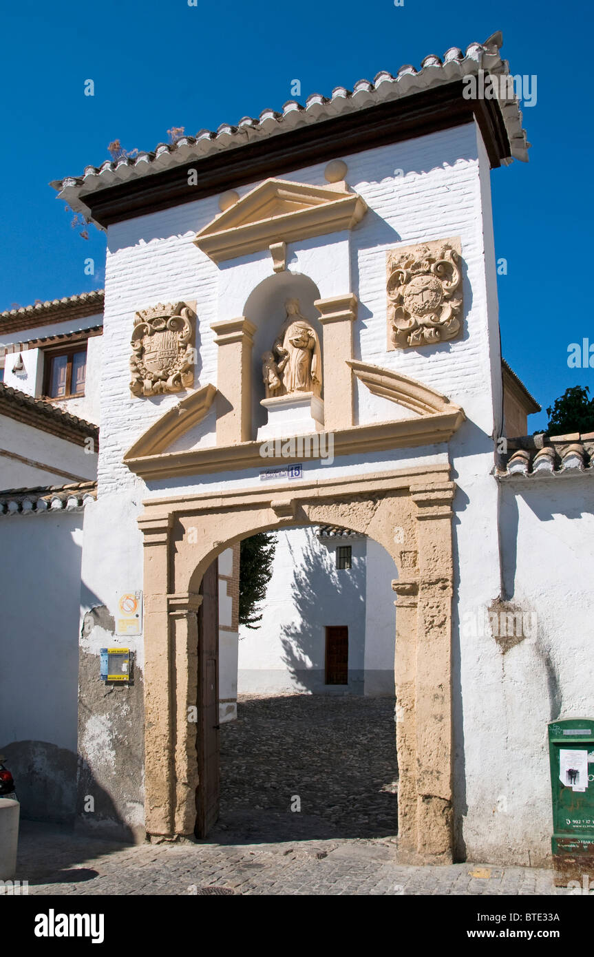 Granada città centro storico Spagna Andalusia Monastero Monasterio de Santa Isabel La Real Foto Stock