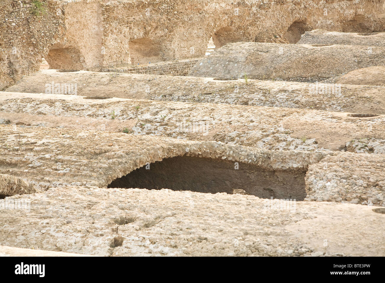 Rovine romane (acqua di impianti di magazzinaggio) Tunisi Tunsia Foto Stock