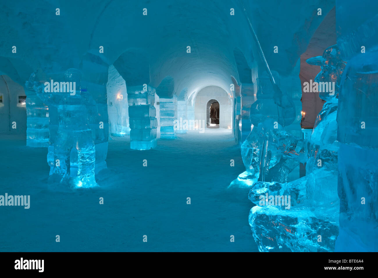 Alta Igloo Hotel Sorrisniva, Alta Ice Hotel in Finnmark, nel nord della Norvegia Foto Stock