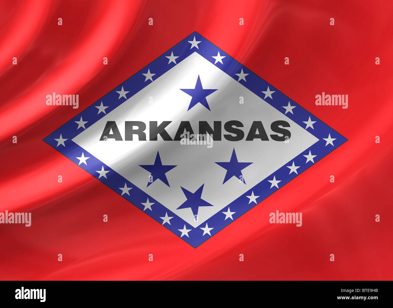Arkansas bandiera Foto Stock