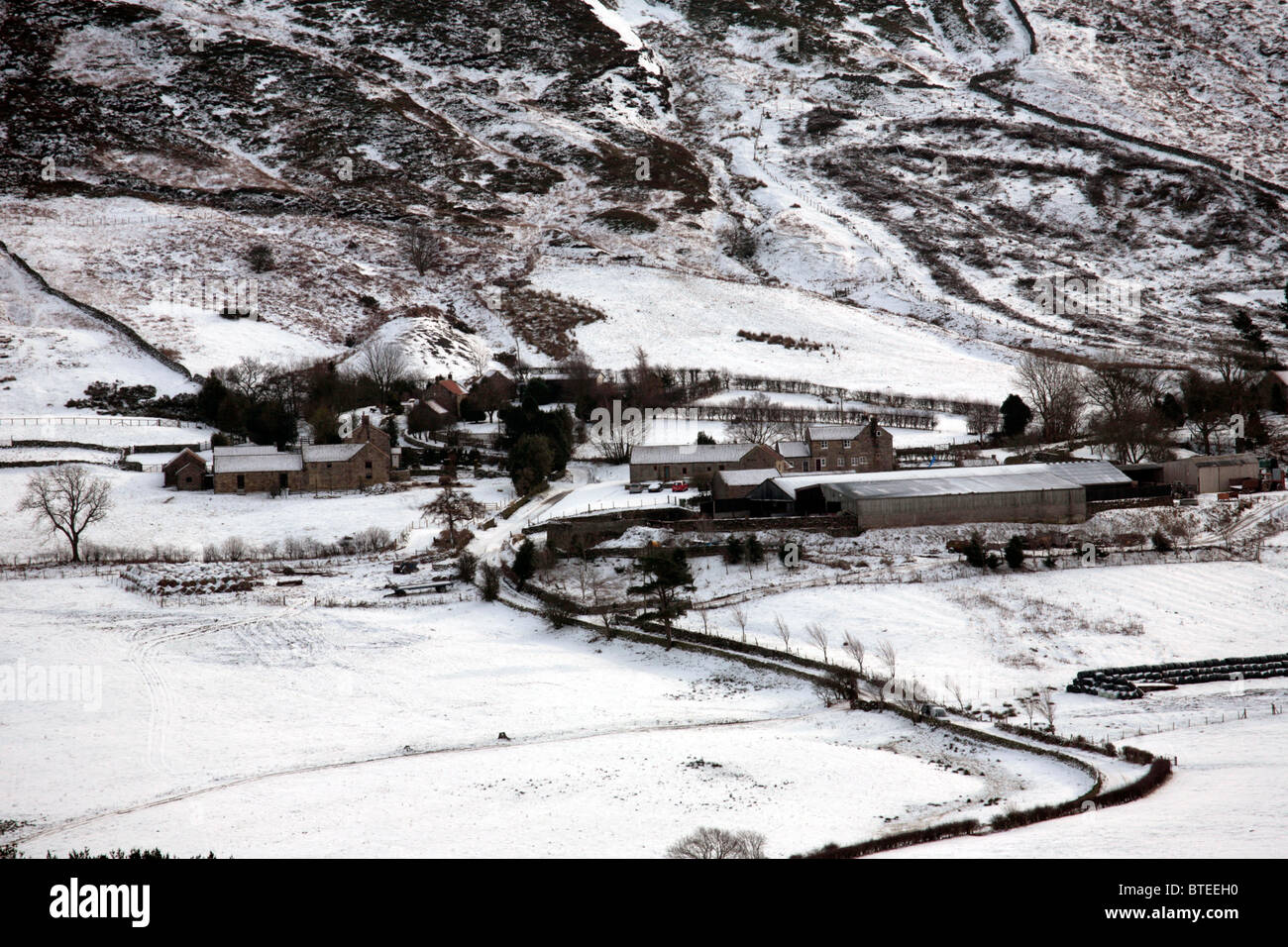 Aziende di montagna, Urra, Superiore Bilsdale Nord nello Yorkshire Moors National Park Foto Stock