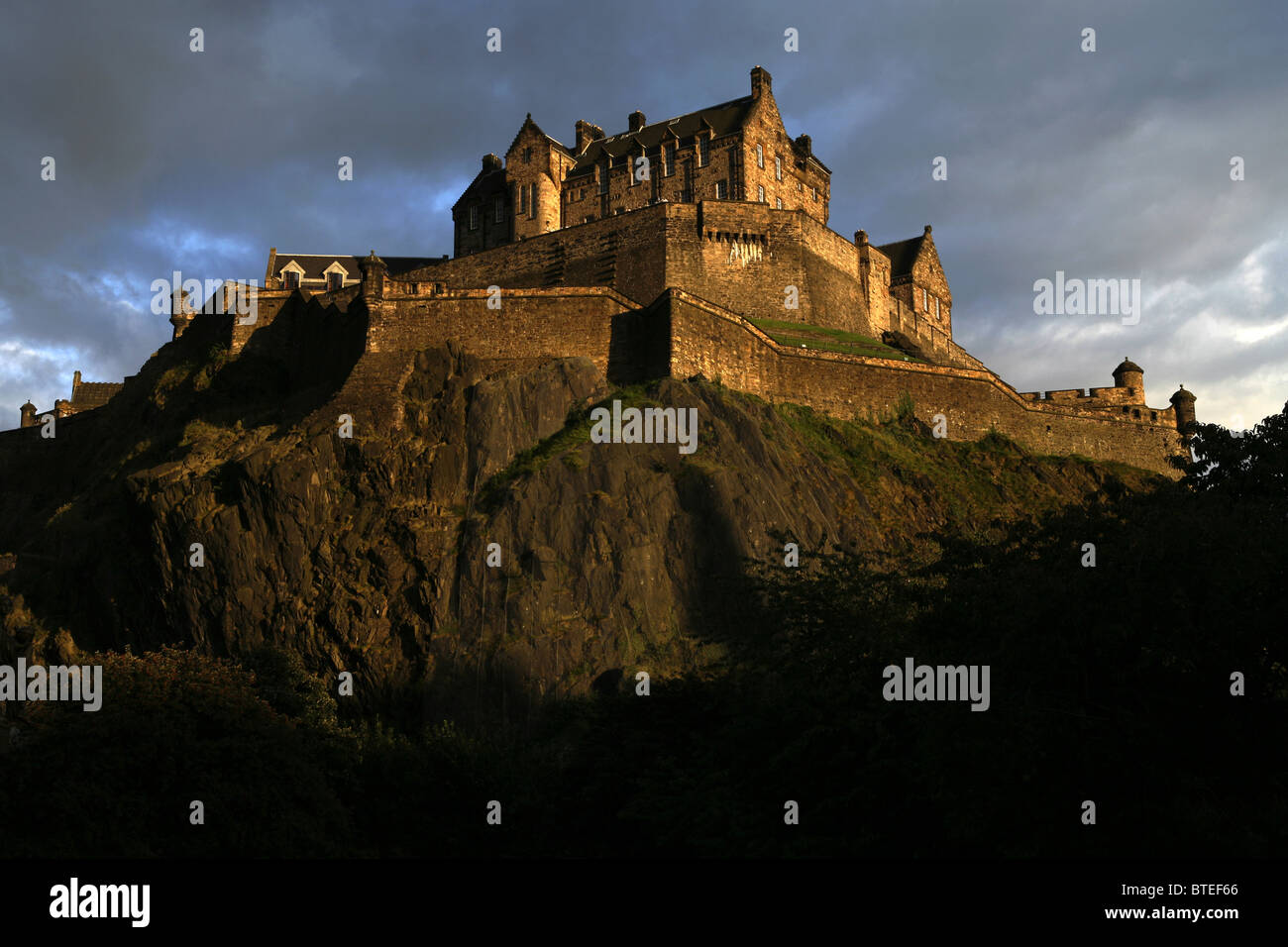 Il Castello di Edimburgo, Edimburgo, Scozia Foto Stock