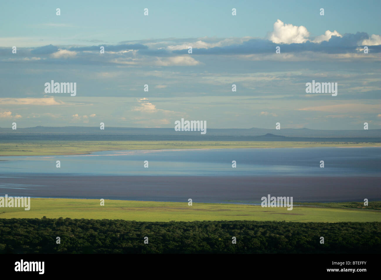 Lake Manyara paesaggio Foto Stock