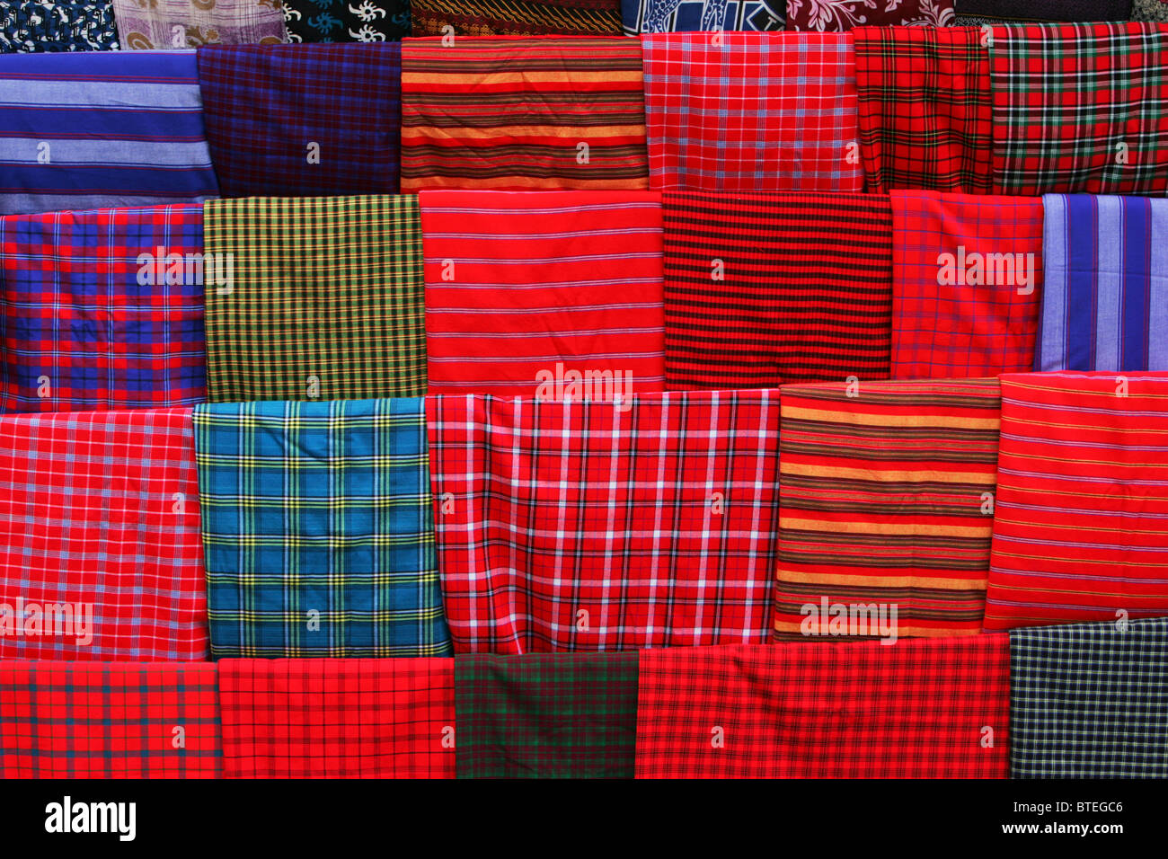 Un display delle colorate e modellato shukas Foto Stock