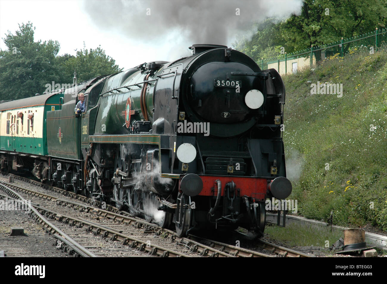 No. 35005 Canadese Pacific su metà Hants Railway Foto Stock