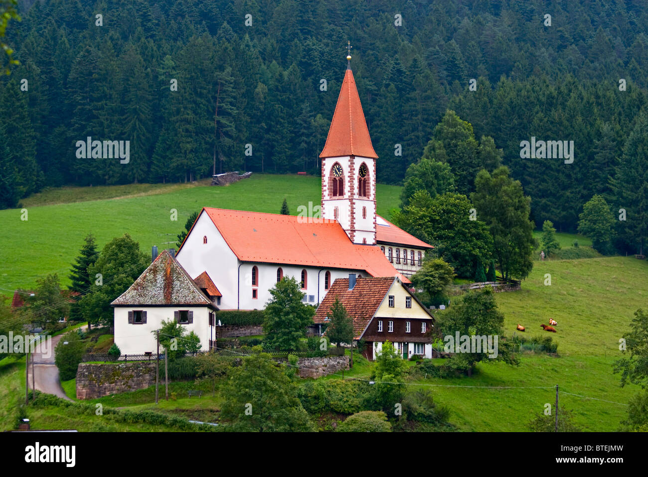 St Romam chiesa in Wolfach, Schwarzwald, Germania Foto Stock