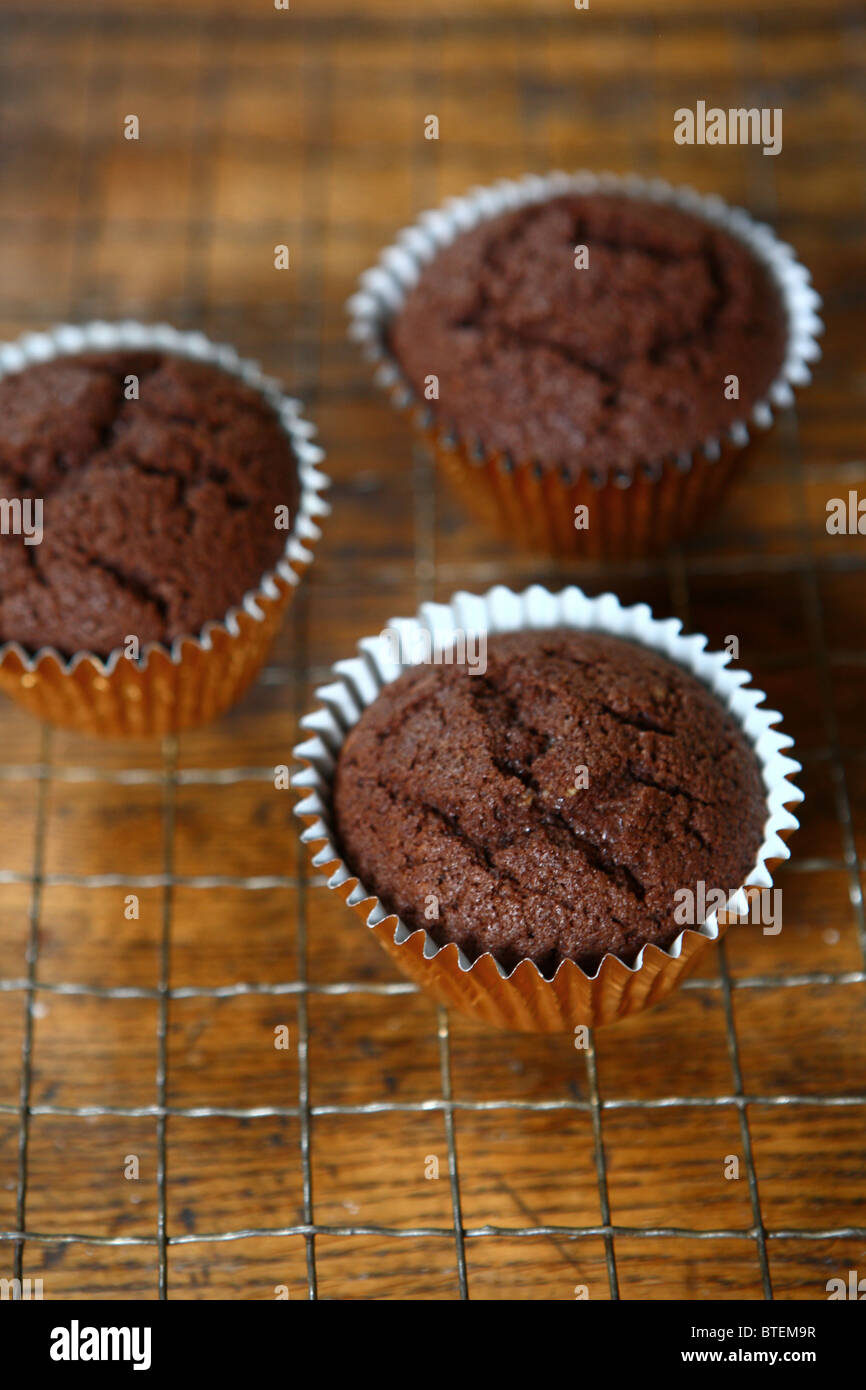Tortini di cioccolato spugna deliziosa torta FESTA GOLOSA divertente cucinare Foto Stock