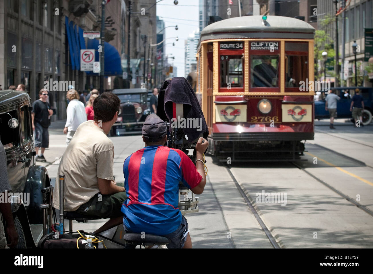 Set cinematografico, Toronto, "kit Kittredge: Un American Girl' Foto Stock