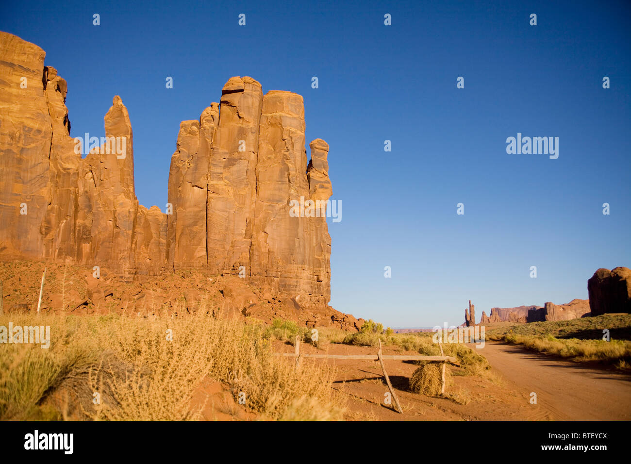 Il Monument Valley formazioni rocciose - USA Utah Foto Stock