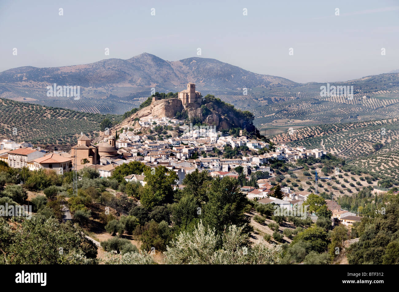 Alcala la Real Spagna Andalusia town City Mountain Foto Stock