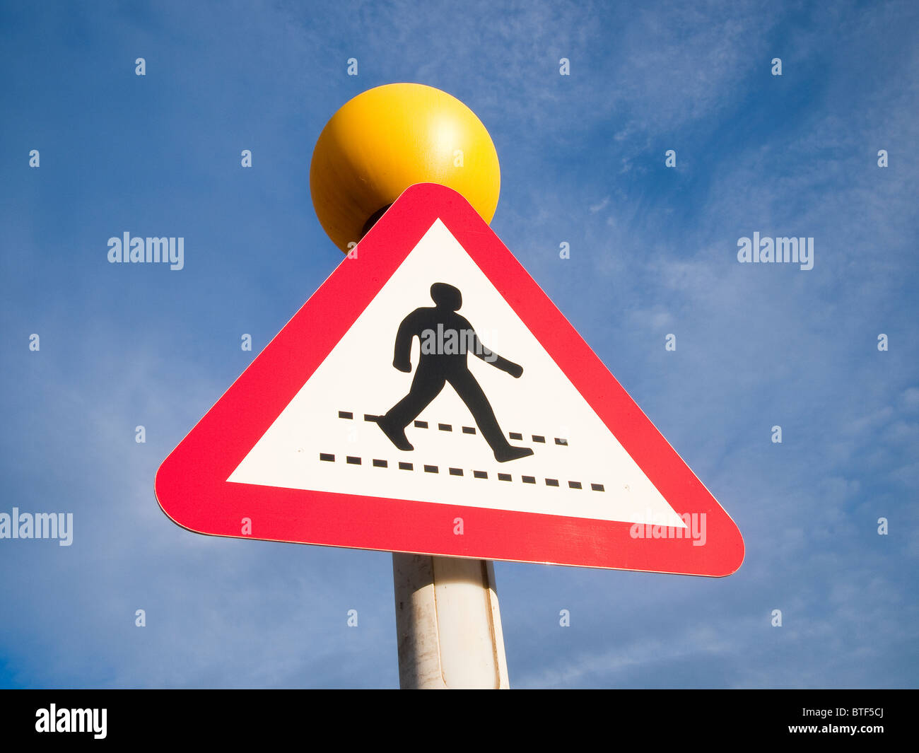 Attraversamento pedonale segno, REGNO UNITO Foto Stock