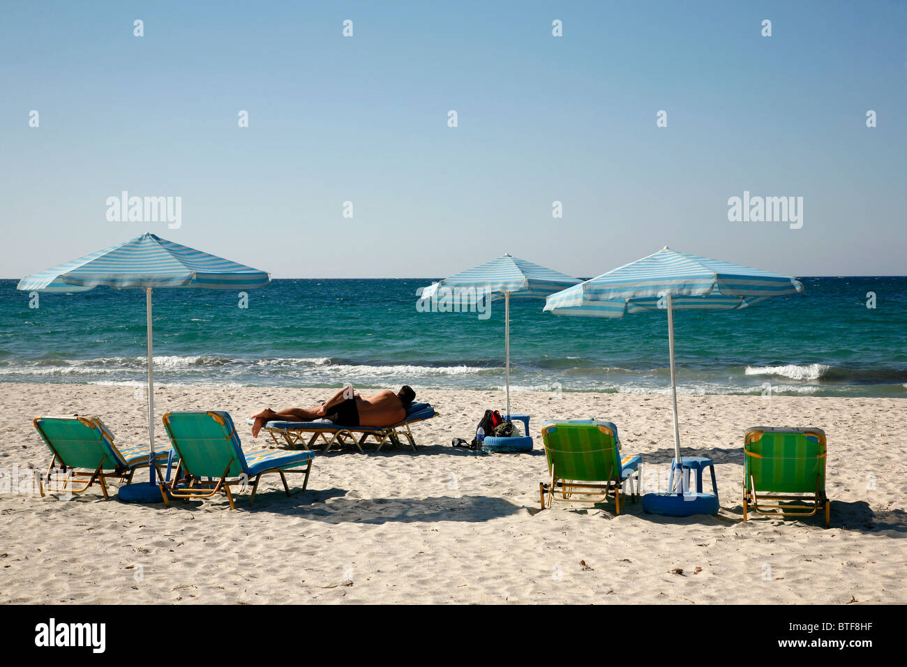 Mastihari beach, Kos, Grecia. Foto Stock