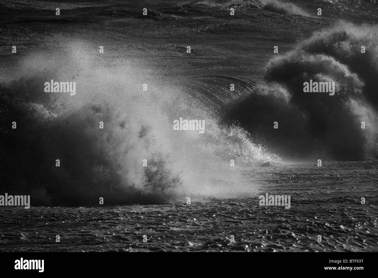 Alta Marea sul Nord Litorale di Norfolk Foto Stock