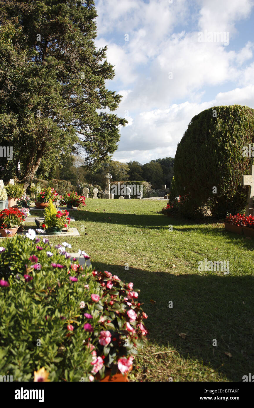 Cimitero di Arcangues, Paese Basco, Francia Foto Stock