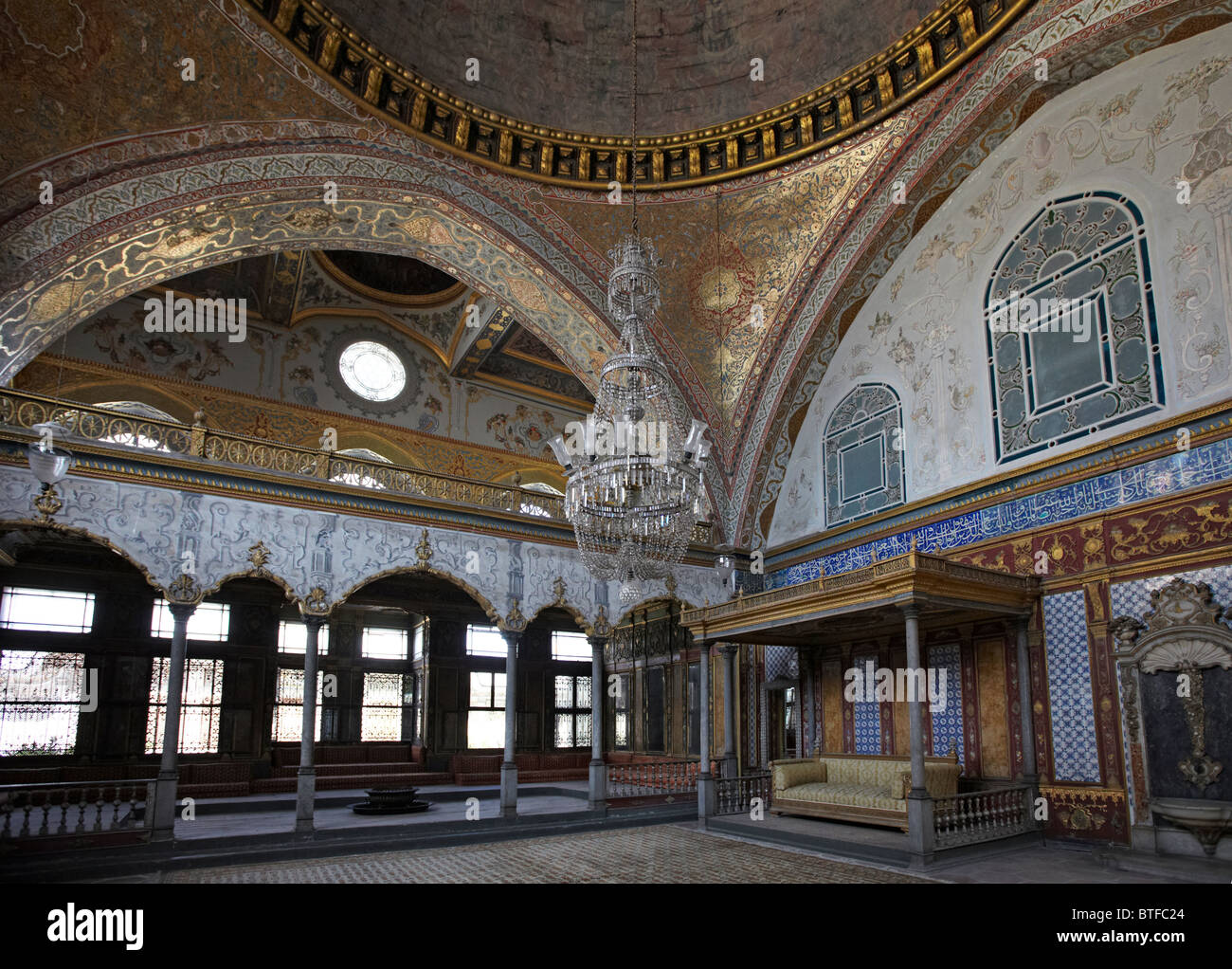 Istanbul palazzo Topkapi Harem salone Imperiale Foto Stock
