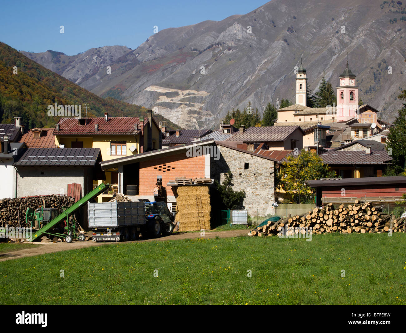 Villaggio di Entracque, Italia Foto Stock