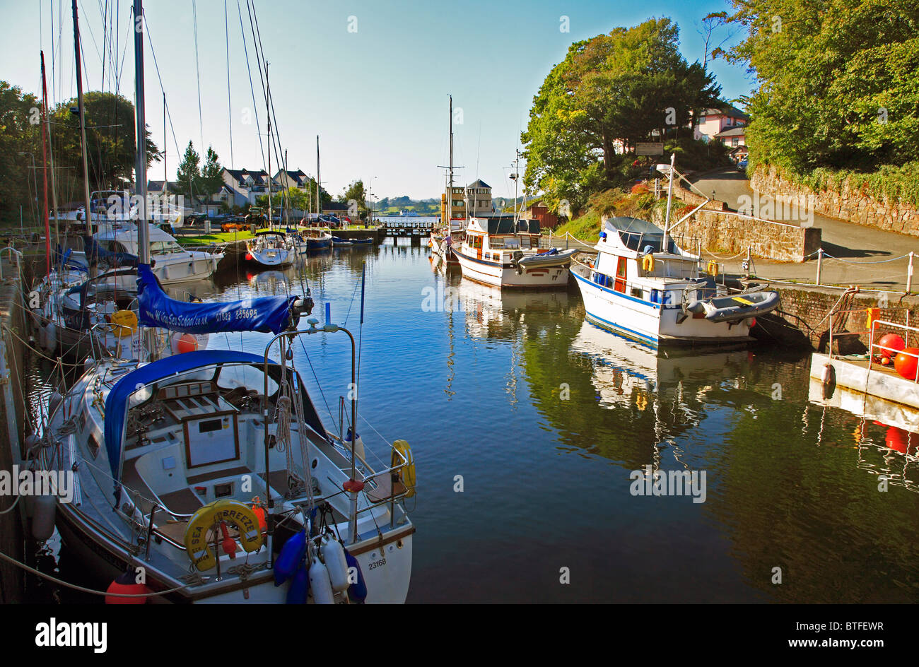 Porto Dinorwic Menai Straits Gwynedd North Wales UK Regno Unito UE Unione europea EUROPA Foto Stock